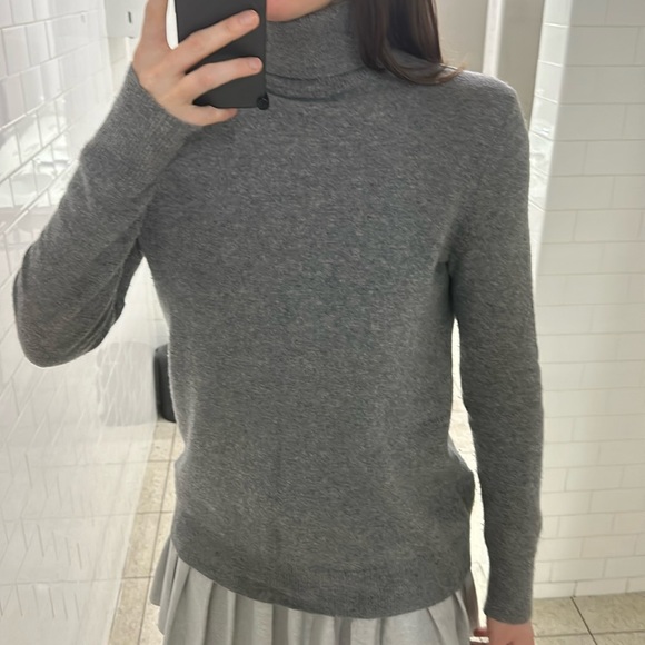 Equipment cashmere sweater size S turtleneck heather grey Delafine - Picture 4 of 5